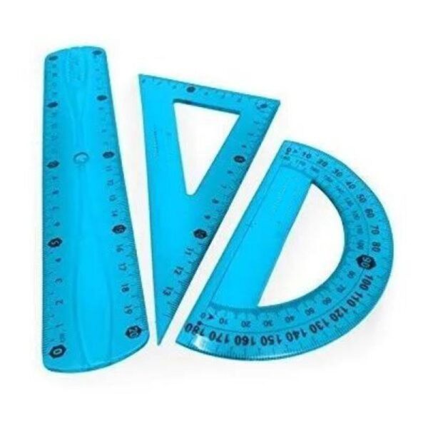 SET DE GEOMETRIA FLEXIBLE 3 PIEZAS
