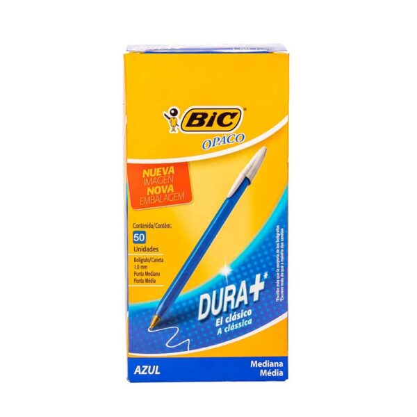 BOLIGRAFO BIC OPACO DE TRAZO GRUESO DURA + POR UNIDAD
