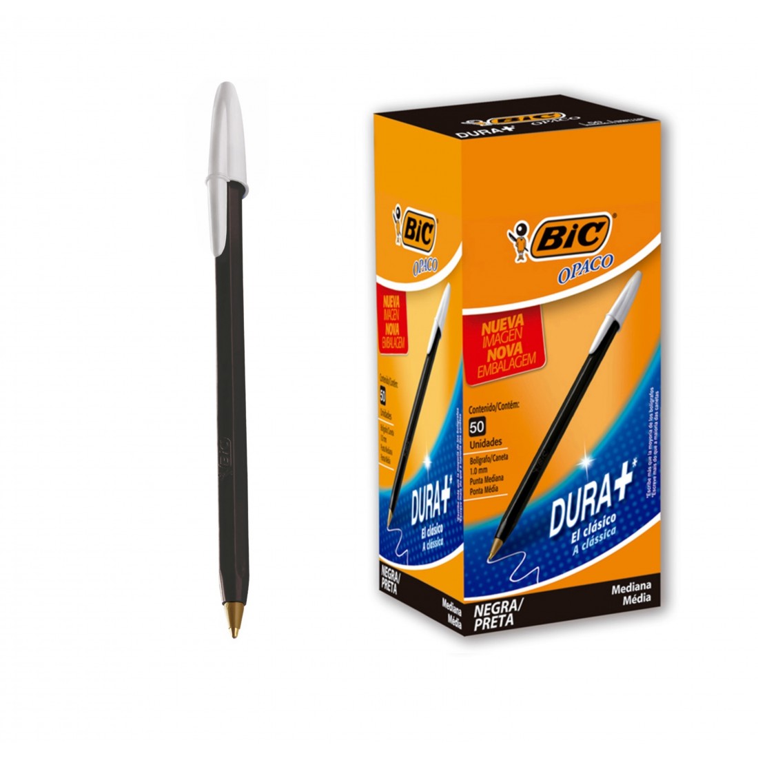 BOLIGRAFO BIC OPACO DE TRAZO GRUESO DURA + POR UNIDAD - Imagen 2
