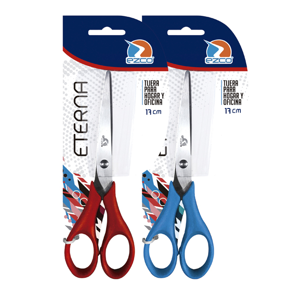 TIJERA PLASTICA MEDIANA 17 CM ETERNA EZCO