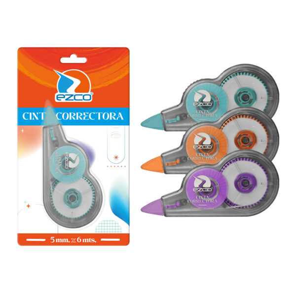CORRECTOR CINTA EZCO LINE 5MM X 6 MTS.
