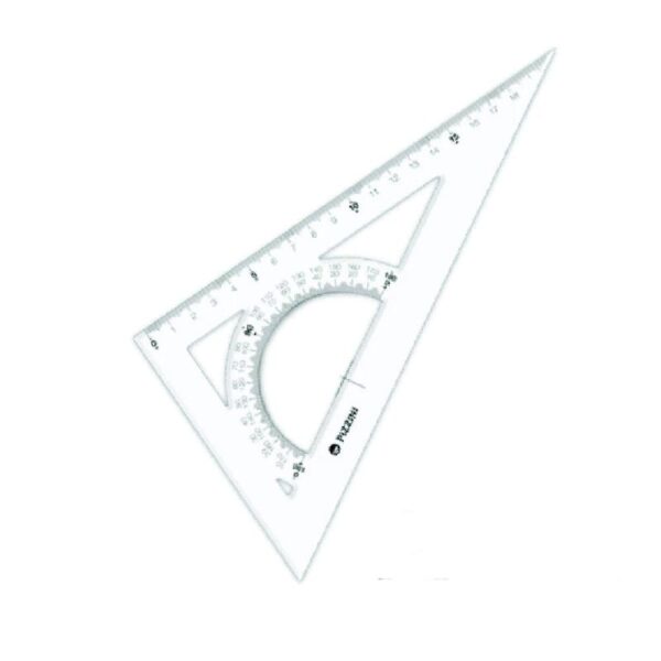 ESCUADRA 20 CM. CON TRANSPORTADOR ESCOLAR