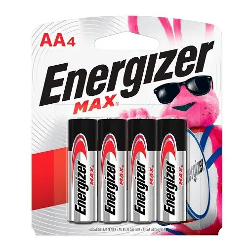 PILAS AA Energizer (4 unidades) - Suministro Confiable de Energía