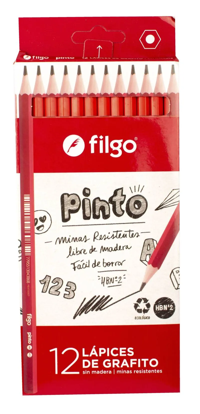 LAPICES FILGO NEGRO HB