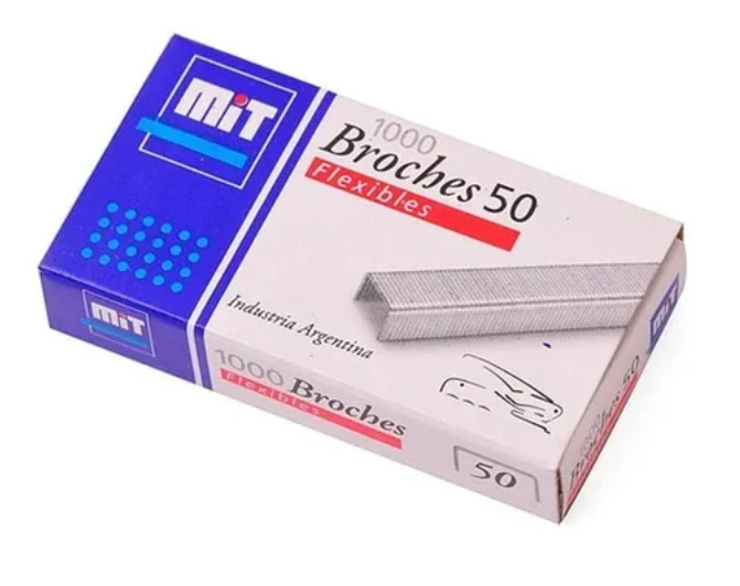 BROCHES P/ABROCHADORA MIT 50 X 1000 UNIDADES