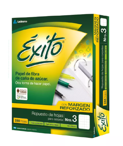 REPUESTO EXITO MARGEN REFORZADO X 288 HS RAYADO