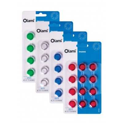 IMANES CIRCULARES 20 MM X 12 U
