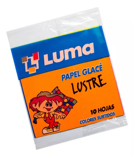 PAPEL GLASE LUSTRE X 10 UNIDADES