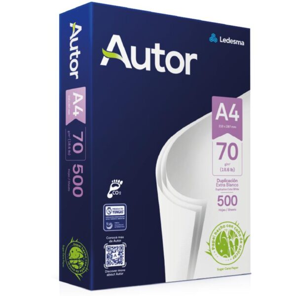RESMA LEDESMA AUTOR 70 GRS. A4