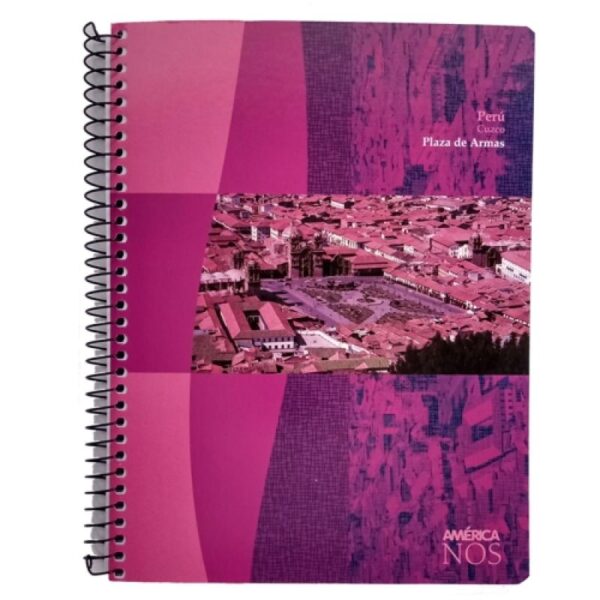 CUADERNO CON ESPIRAL CHICO 16X21 AVON/AMERICA 84 HOJAS