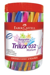 Boligrafo Faber Trilux 032 X48 U. Pote V/colores