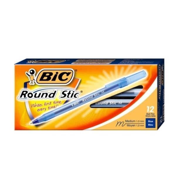 Boligrafo Bic Round Stick X12u. (azul/negro/rojo) POR CAJA