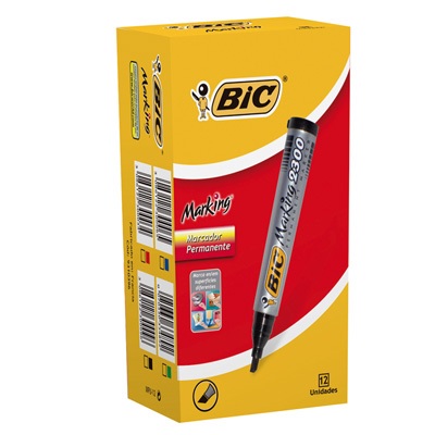 Marcador Bic Marking Permanente V/colores  x 12