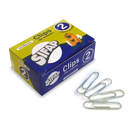 Clip Sifap Metalico Nº2 X100u.