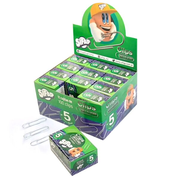 Clip Sifap Metalico Nº5 X 100u.
