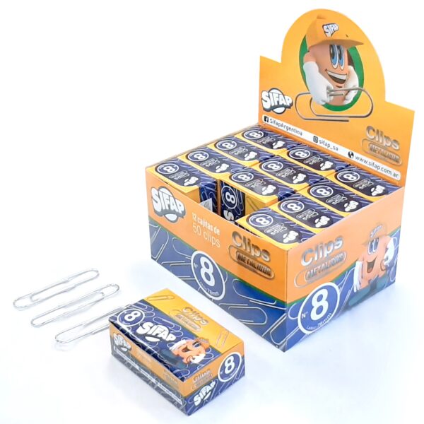 Clip Sifap Metalico Nº8 X 50u.
