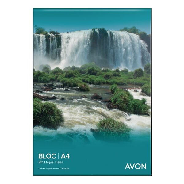 Block Ledesma Avon A4 Perforado X80h. Liso