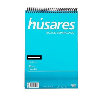 Block Husares A4 X80h C/esp Rayado