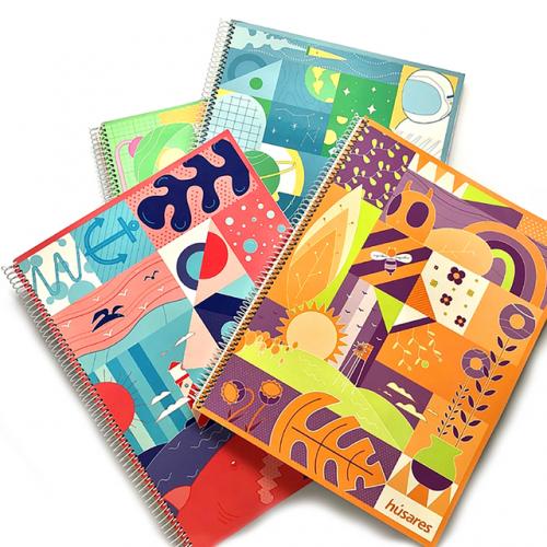 Cuaderno Husares 22x29 Espiral X80h Cuadriculado