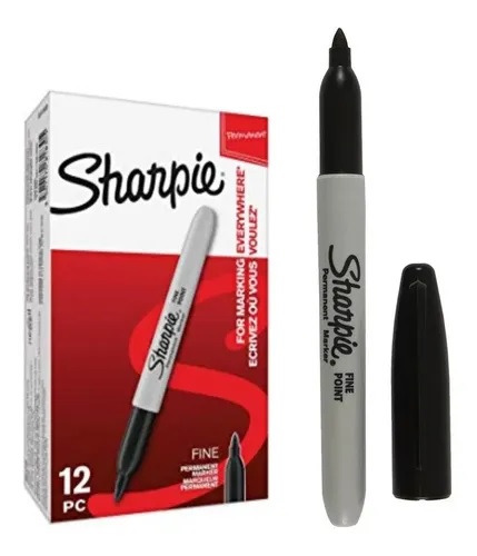 Marcador Sharpie Fino V/colores x 12 unidades