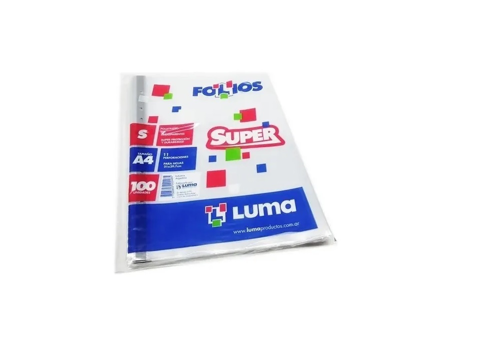 Folio Luma A4 Pesado X100u. (31-18)