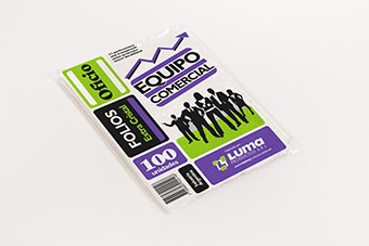 Folio Luma Oficio Cristal/gofrado Pp X100u. 31-41 Equipo Comercial