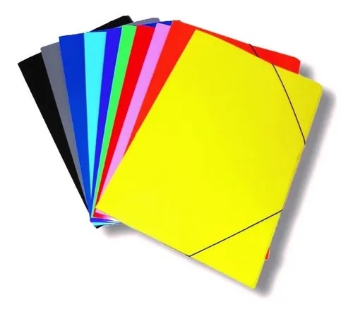 Carpeta Hasenauer 3 Solapas Doble Oficio Pp C/elastico.