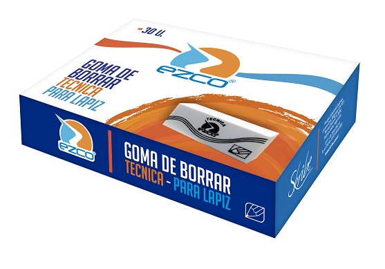 Goma De Borrar Ezco Plastica Tecnica Lapiz