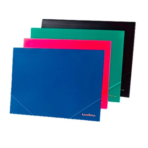 Carpeta Lama A4 3 Solapas Opaca Neon Pp C/elastico V/colores