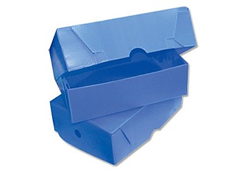 Caja De Archivo Plastica Azul Oficio Nro.3 (36x25x12 Cm)