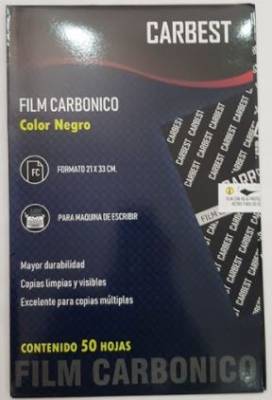 Papel Carbonico Carbest Negro (pdf) X 50u