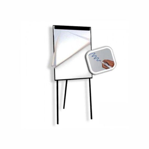 PIZARRA BLANCA CON ROTAFOLIO Y TRIPODE METAL PLEGABLE 75X100
