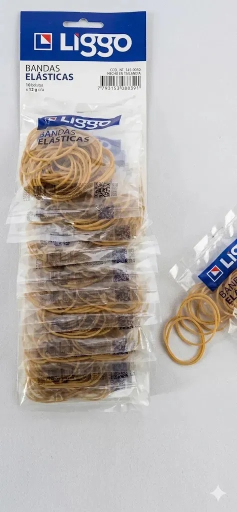 Banda Elastica Liggo X 12g Tira X10 Bolsas
