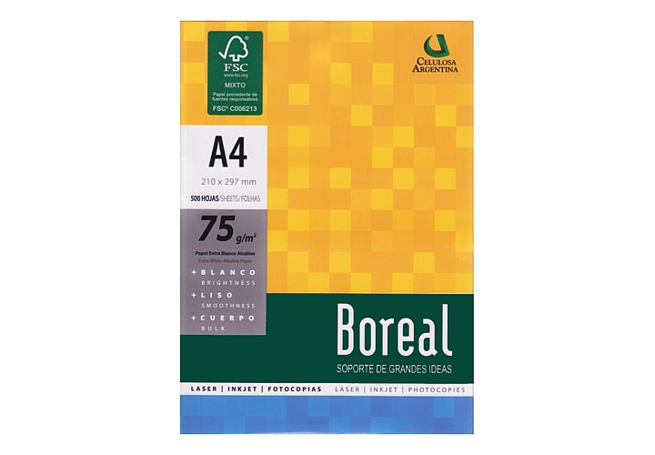 Resma Boreal A4 75grs